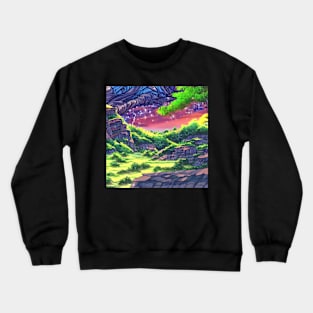 Anime Style Landscape Crewneck Sweatshirt